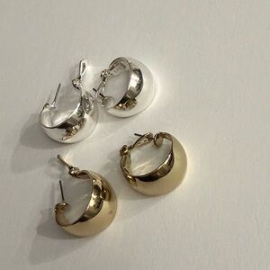 Vintage TJG hoop earrings - 2 pair